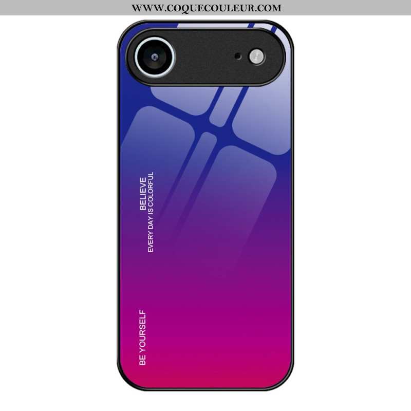 Coque iPhone Air Verre Trempé Be Yourself