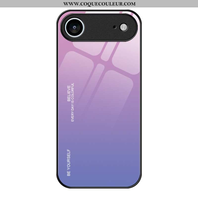 Coque iPhone Air Verre Trempé Be Yourself
