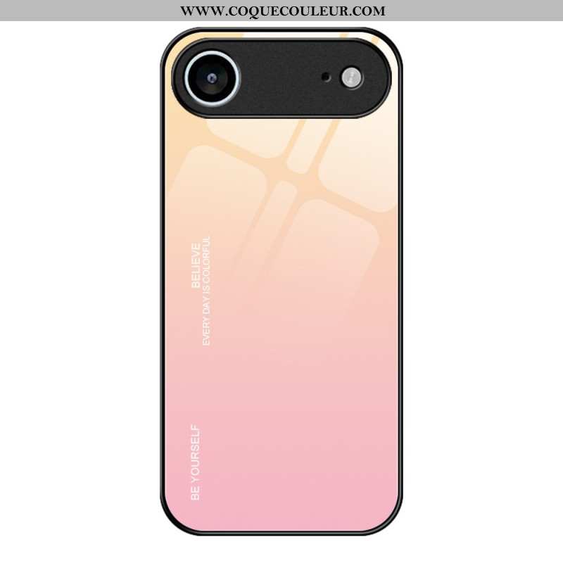 Coque iPhone Air Verre Trempé Be Yourself