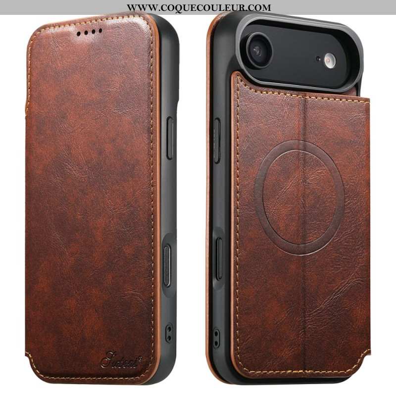 Flip Cover iPhone Air Compatible MagSafe Style Vintage