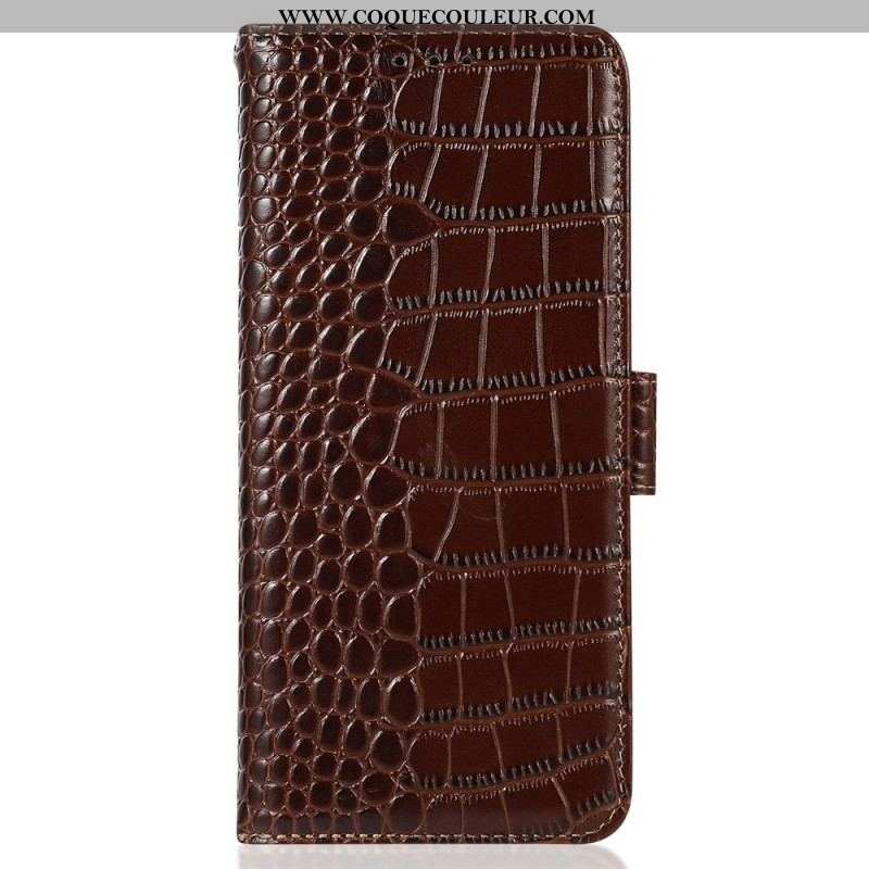 Housse Huawei Mate 50 Pro Style Crocodile RFID