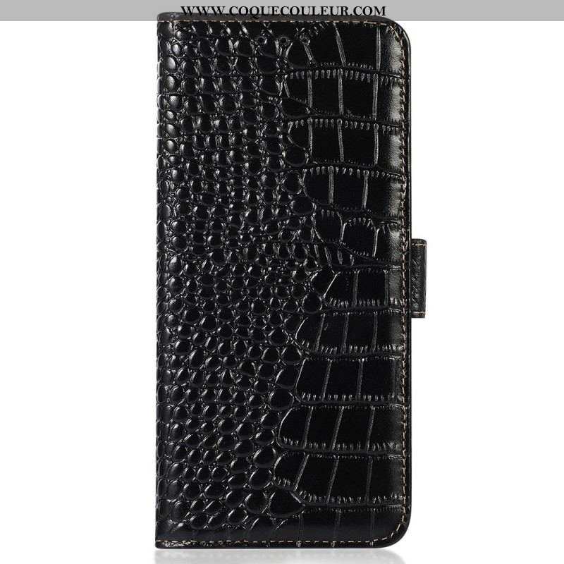 Housse Huawei Mate 50 Pro Style Crocodile RFID