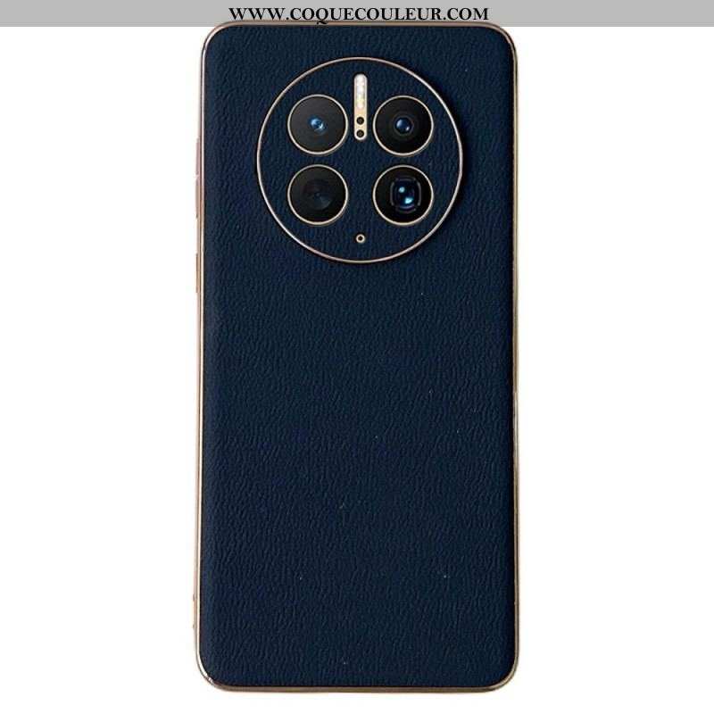 Coque Huawei Mate 50 Pro Véritable Cuir Élégance