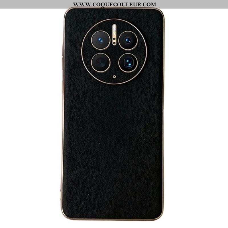 Coque Huawei Mate 50 Pro Véritable Cuir Élégance