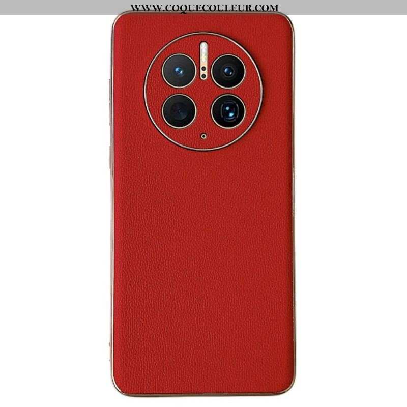 Coque Huawei Mate 50 Pro Véritable Cuir Élégance