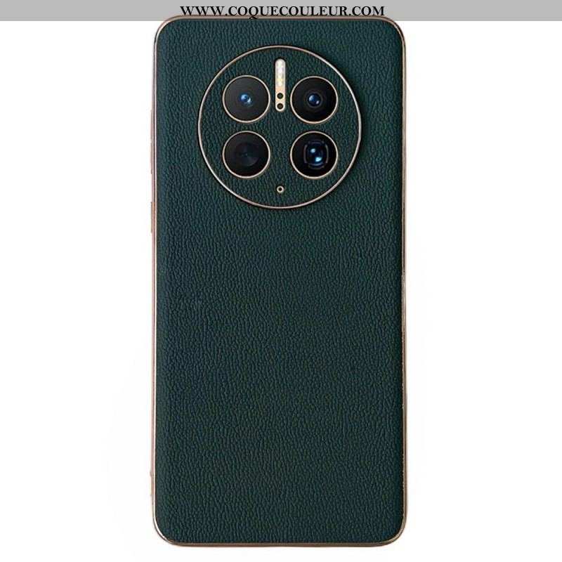 Coque Huawei Mate 50 Pro Véritable Cuir Élégance