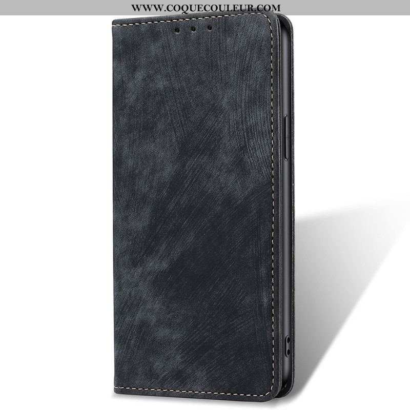 Flip Cover Huawei Mate 50 Pro Simili Cuir Rétro