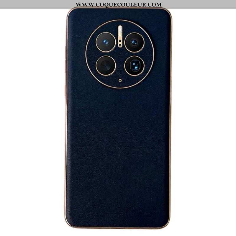 Coque Huawei Mate 50 Pro Véritable Cuir Color