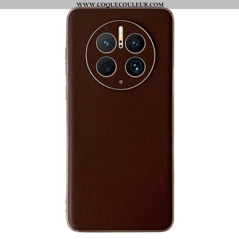 Coque Huawei Mate 50 Pro Véritable Cuir Color