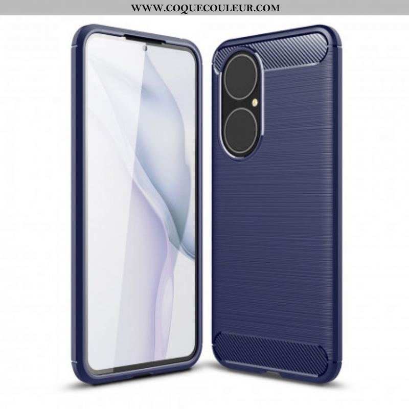 Coque Huawei P50 Fibre Carbone Brossée