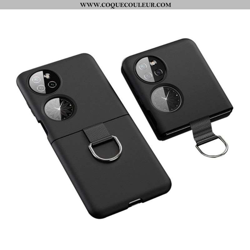 Coque Huawei P50 Pocket Anneau en Métal