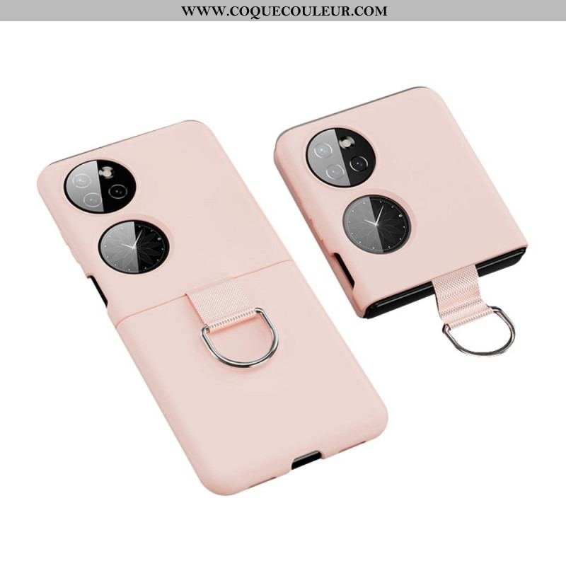 Coque Huawei P50 Pocket Anneau en Métal