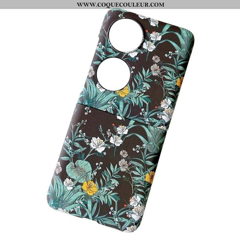 Coque Huawei P50 Pocket Fleurs