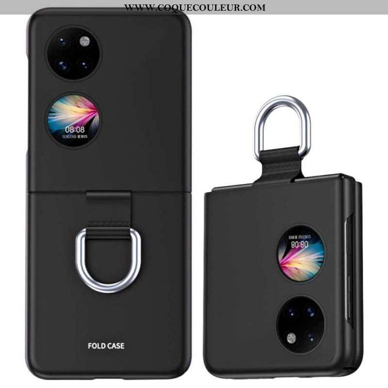 Coque Huawei P50 Pocket Skin-Touch avec Anneau
