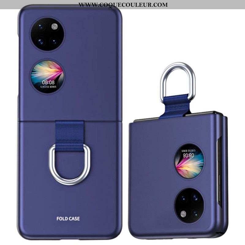 Coque Huawei P50 Pocket Skin-Touch avec Anneau