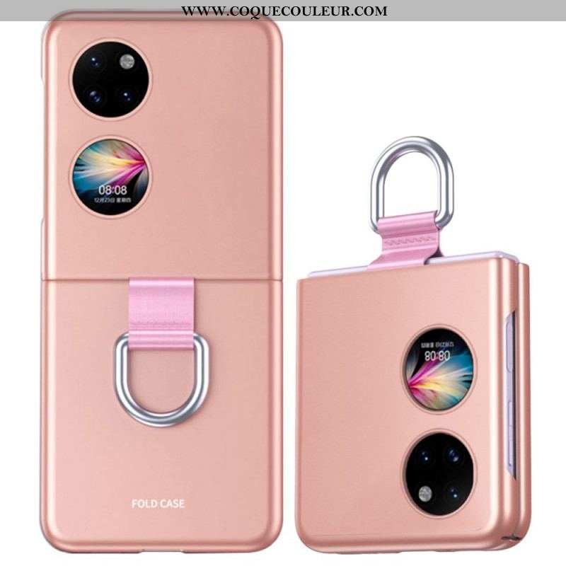 Coque Huawei P50 Pocket Skin-Touch avec Anneau