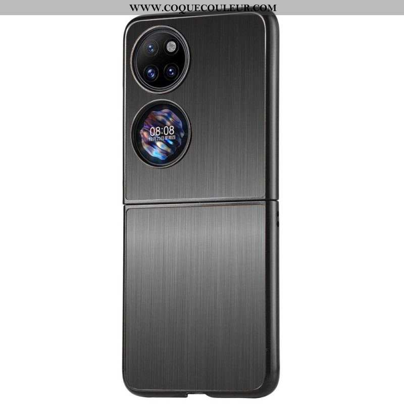 Coque Huawei P50 Pocket Effet Métal Brossé