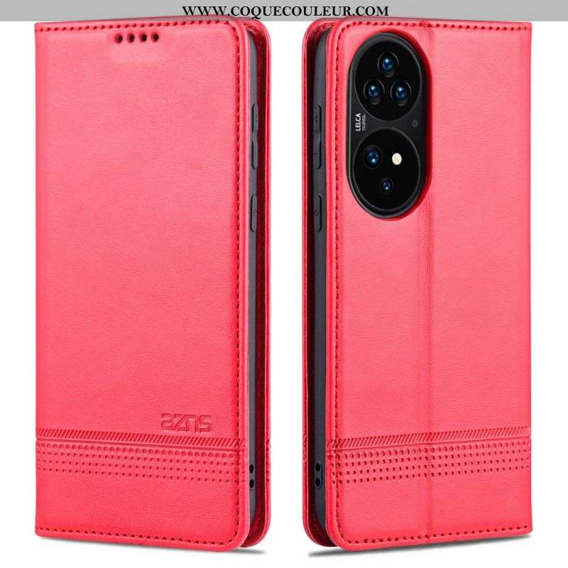 Flip Cover Huawei P50 Pro Style Cuir AZNS