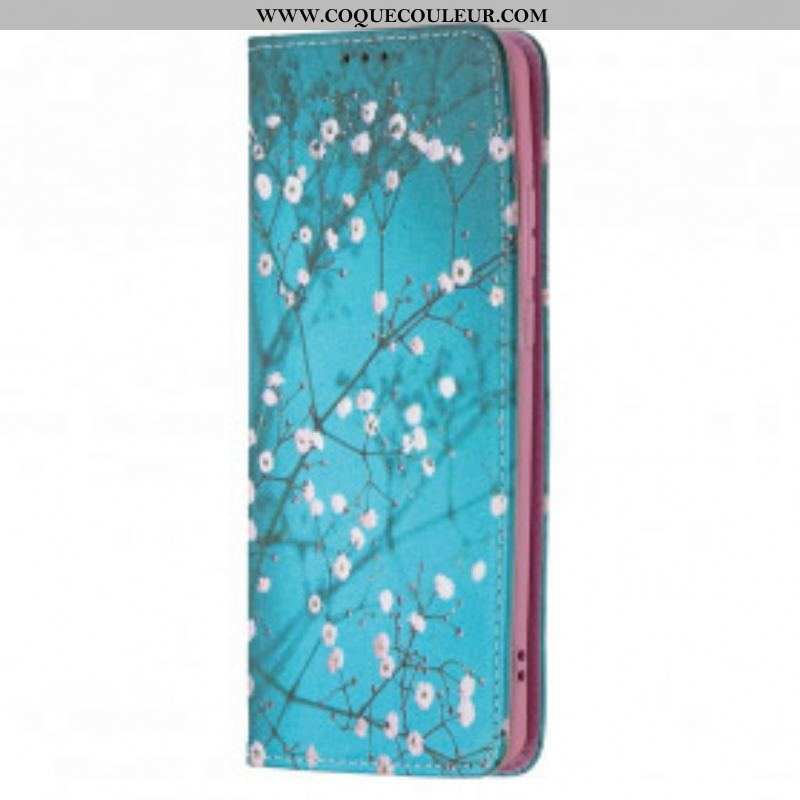 Flip Cover Huawei P50 Pro Branches Fleuries