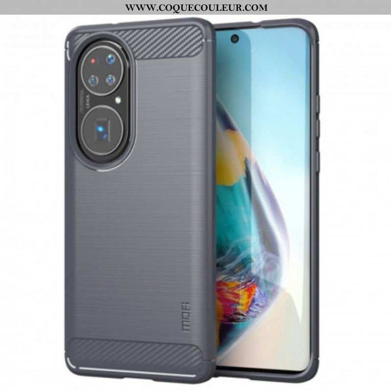 Coque Huawei P50 Pro Fibre Carbone Brossée MOFI