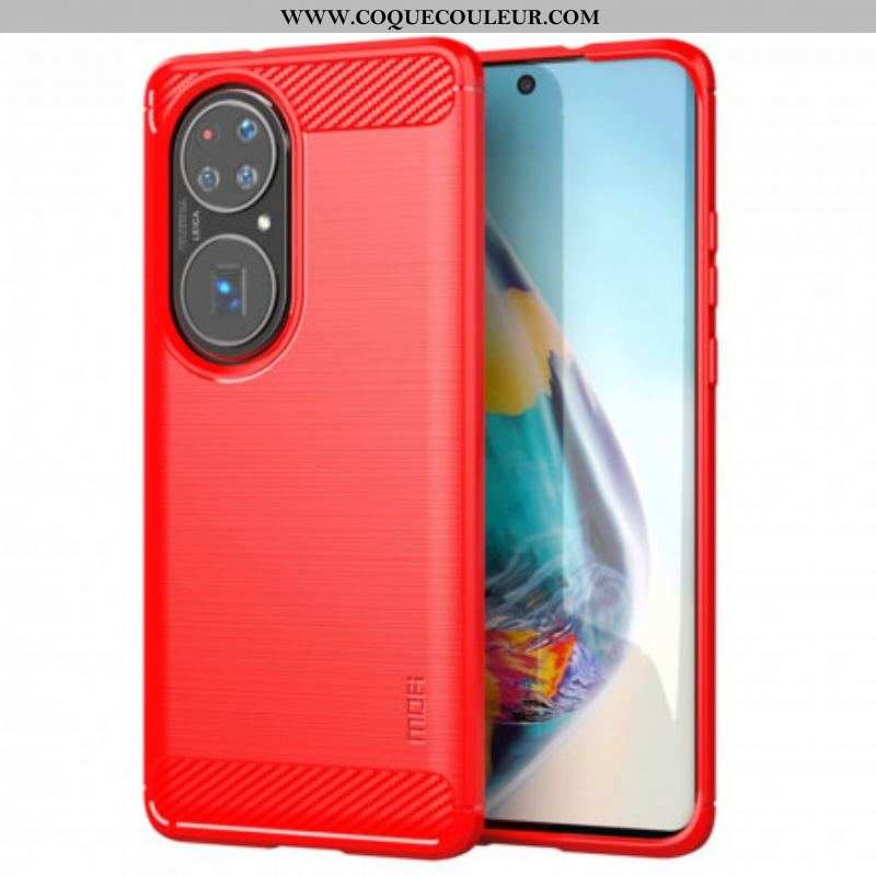 Coque Huawei P50 Pro Fibre Carbone Brossée MOFI