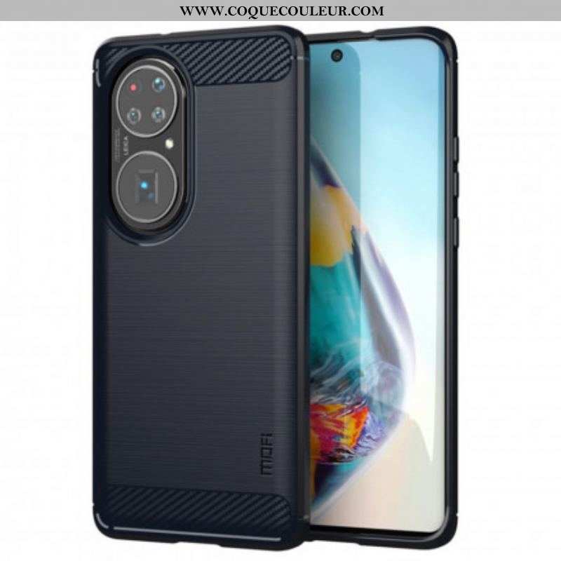 Coque Huawei P50 Pro Fibre Carbone Brossée MOFI