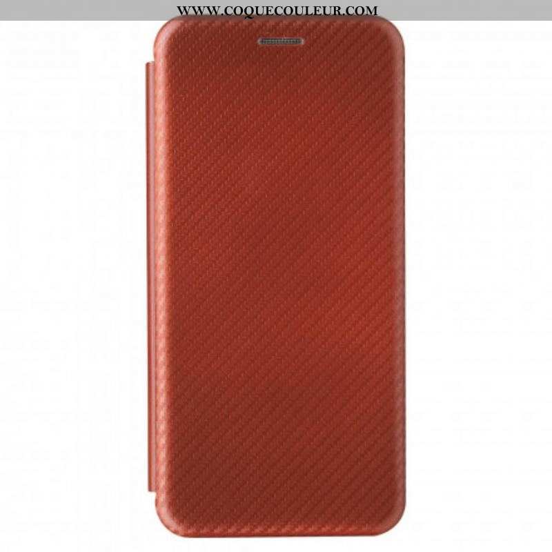 Flip Cover Huawei P50 Pro Fibre Carbone