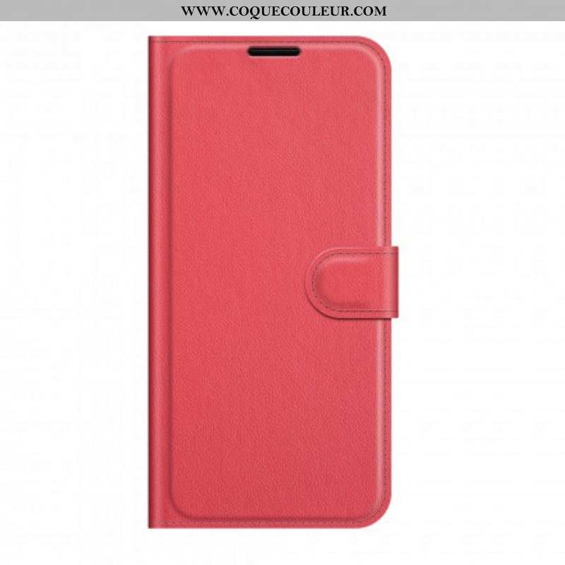 Housse Huawei P50 Pro Style Cuir Litchi Classique