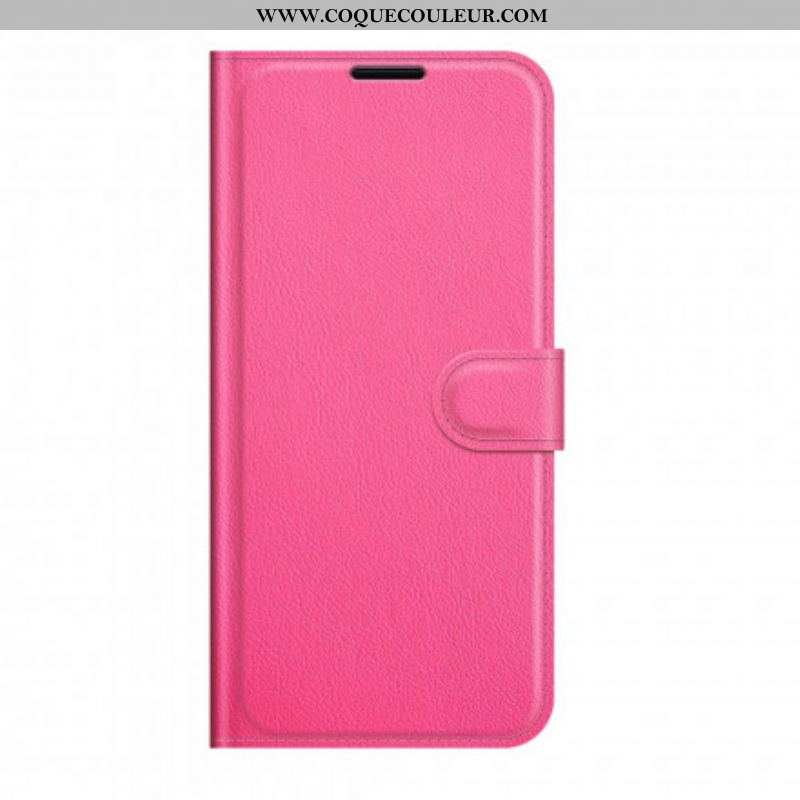 Housse Huawei P50 Pro Style Cuir Litchi Classique