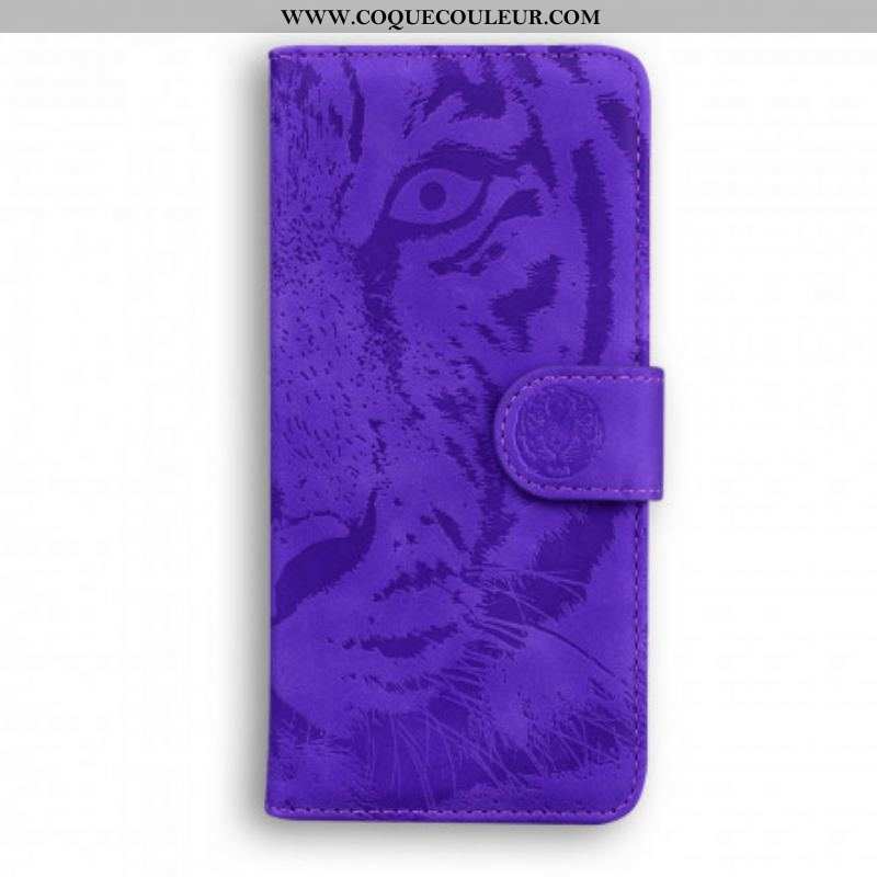 Housse Huawei P50 Pro Empreinte Face de Tigre