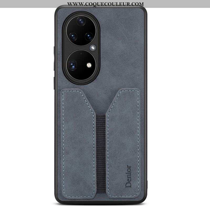 Coque Huawei P50 Pro Porte Cartes Élastique Denior