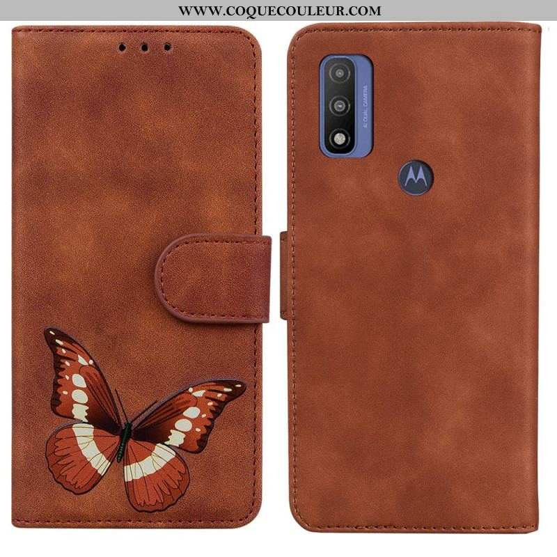 Housse Moto E40 / E30 / E20 Skin-Touch Papillon