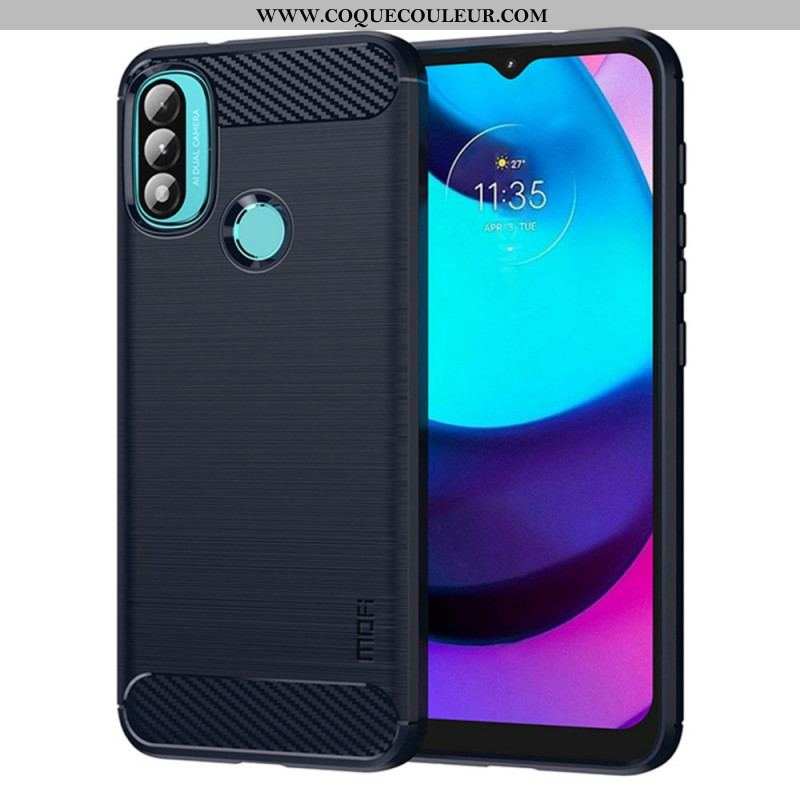 Coque Moto E40 / E30 / E20 Fibre Carbone Brossée MOFI