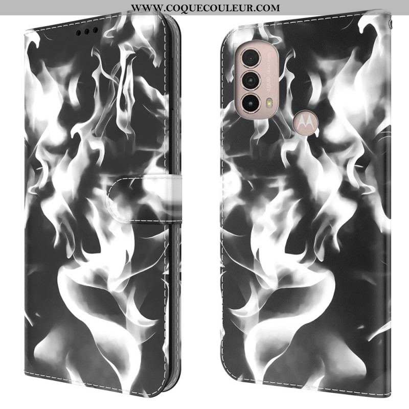 Housse Moto E40 / E30 /E20 Motif Abstrait