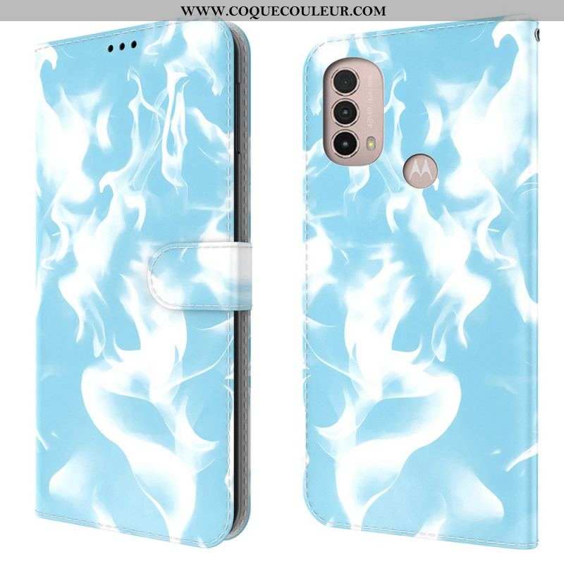 Housse Moto E40 / E30 /E20 Motif Abstrait