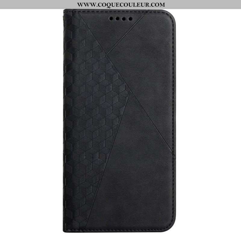 Flip Cover Moto E40 / E30 / E20 Effet Cuir Géo