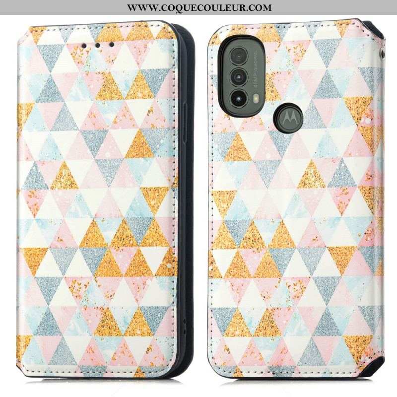 Flip Cover Moto E40 / E30 / E20 Artistique RFID