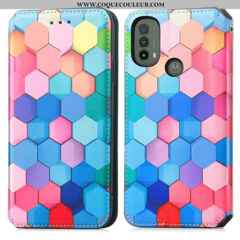 Flip Cover Moto E40 / E30 / E20 Artistique RFID