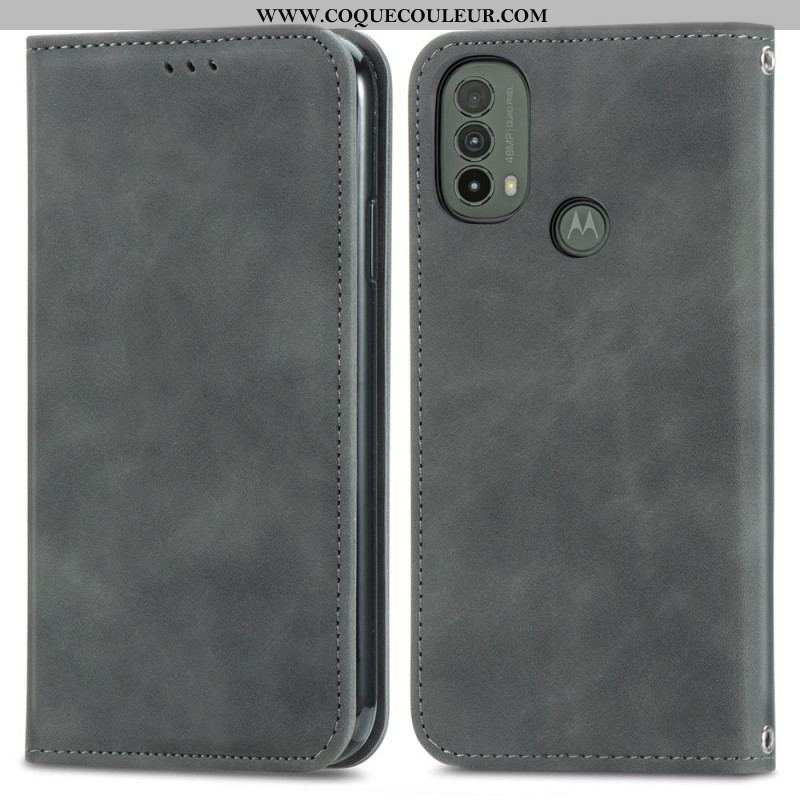 Flip Cover Moto E40 / E30 / E20 Skin-Touch Design