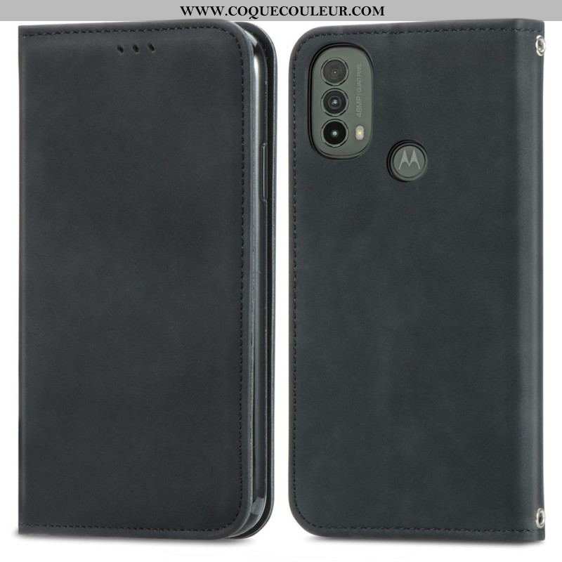 Flip Cover Moto E40 / E30 / E20 Skin-Touch Design