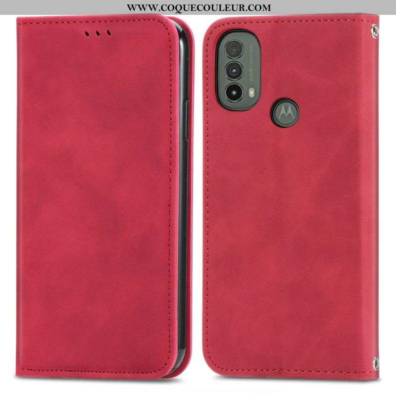 Flip Cover Moto E40 / E30 / E20 Skin-Touch Design