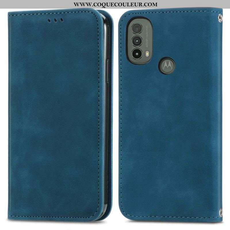 Flip Cover Moto E40 / E30 / E20 Skin-Touch Design