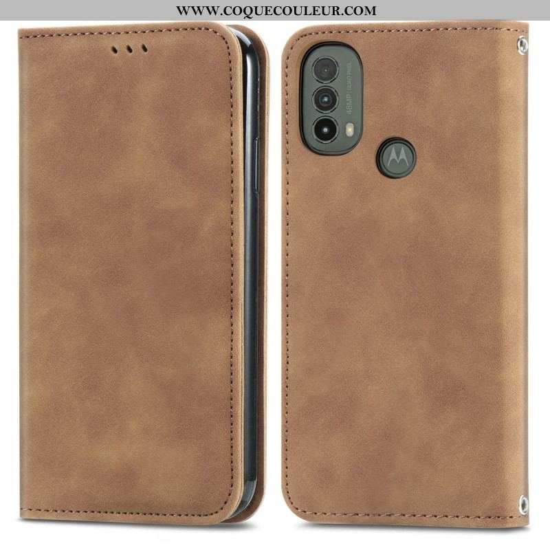 Flip Cover Moto E40 / E30 / E20 Skin-Touch Design