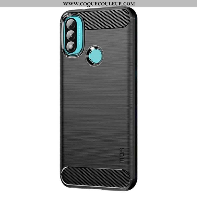 Coque Moto E40 / E30 / E20 Fibre Carbone Brossée MOFI