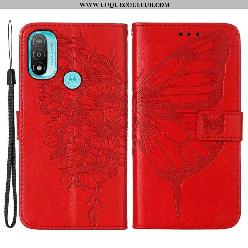 Housse Moto E40 / E30 / E20 Papillon Design