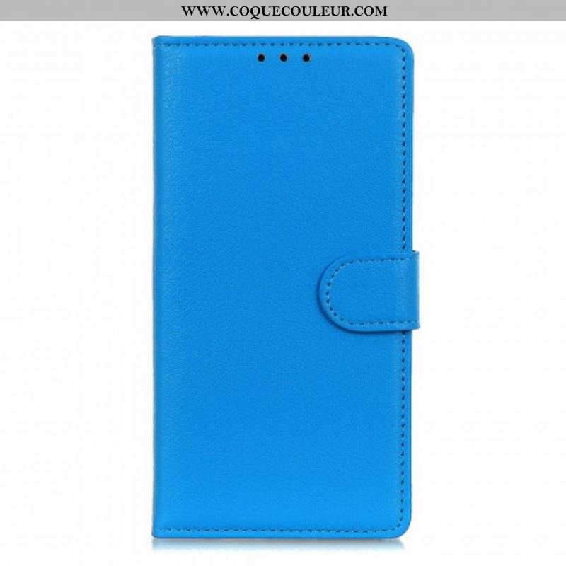 Housse Moto G100 Simili Cuir Litchi Traditionnel