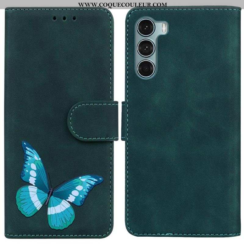 Housse Moto G200 5G Skin-Touch Papillon