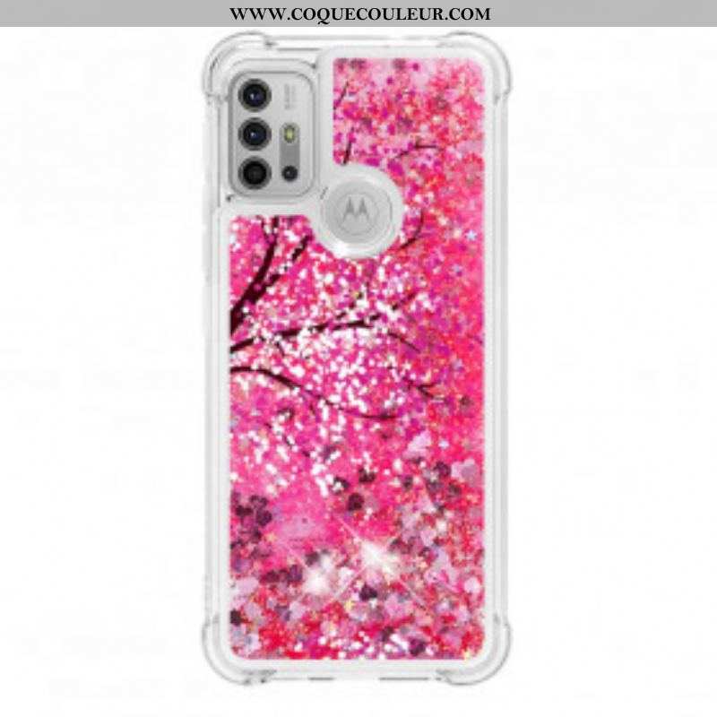 Coque Moto G30 / Moto G10 Arbre Paillettes