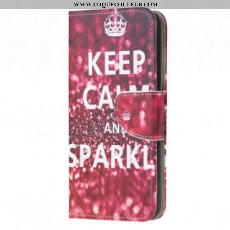 Housse Moto G30 / Moto G10 Keep Calm and Sparkle