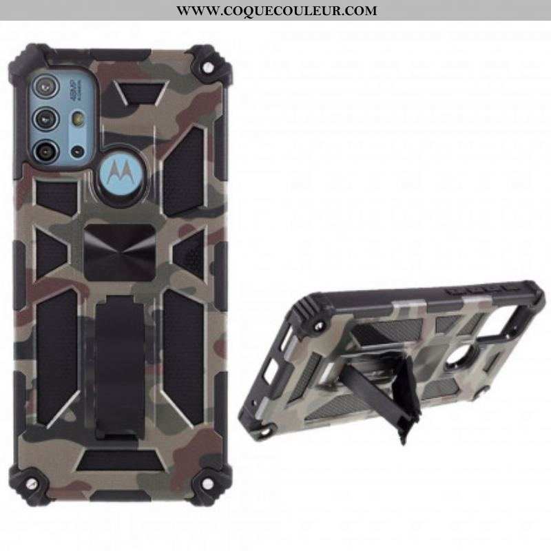 Coque Moto G30 / Moto G10 Camouflage Support Amovible
